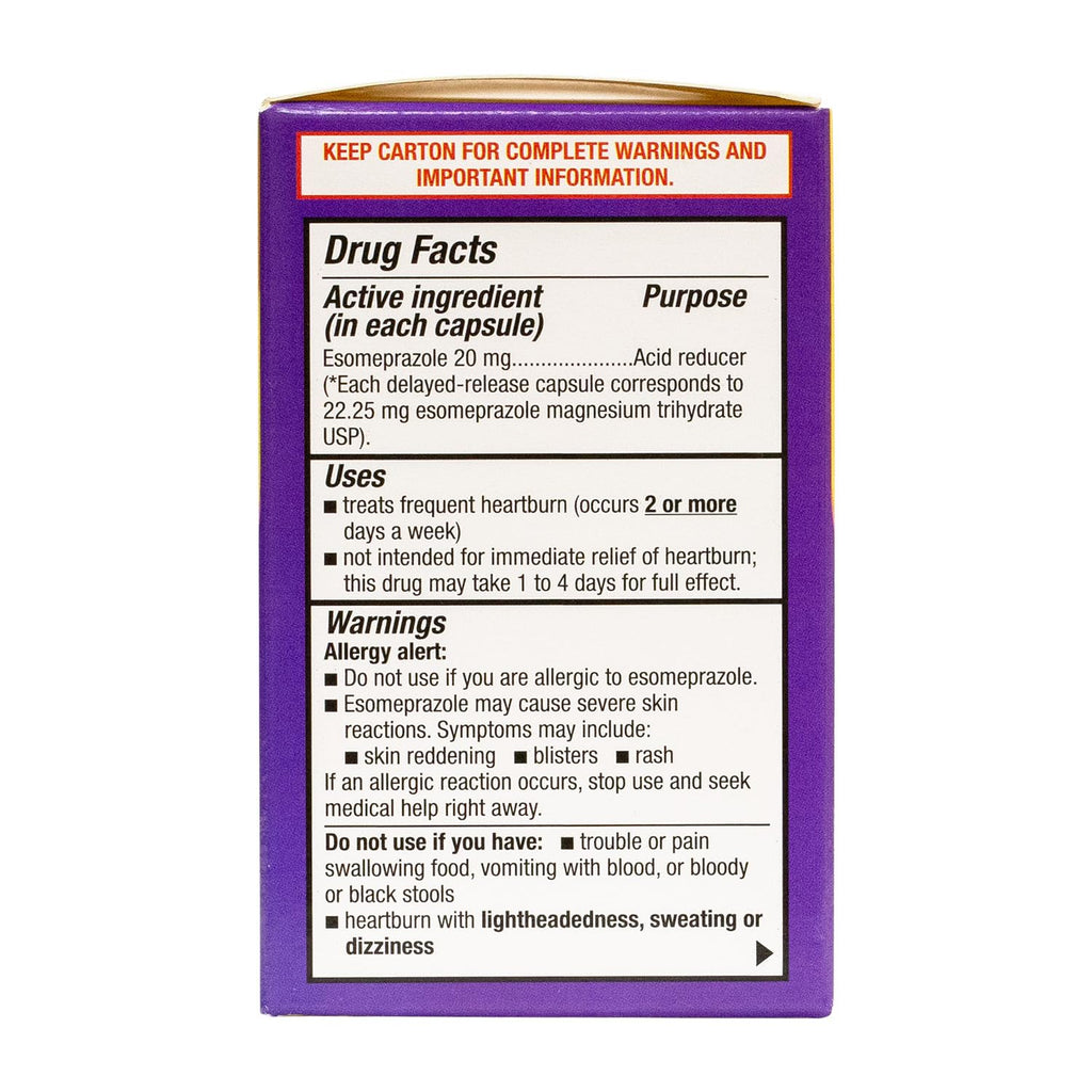 HealthA2Z frequent heartburn relief bottle top view