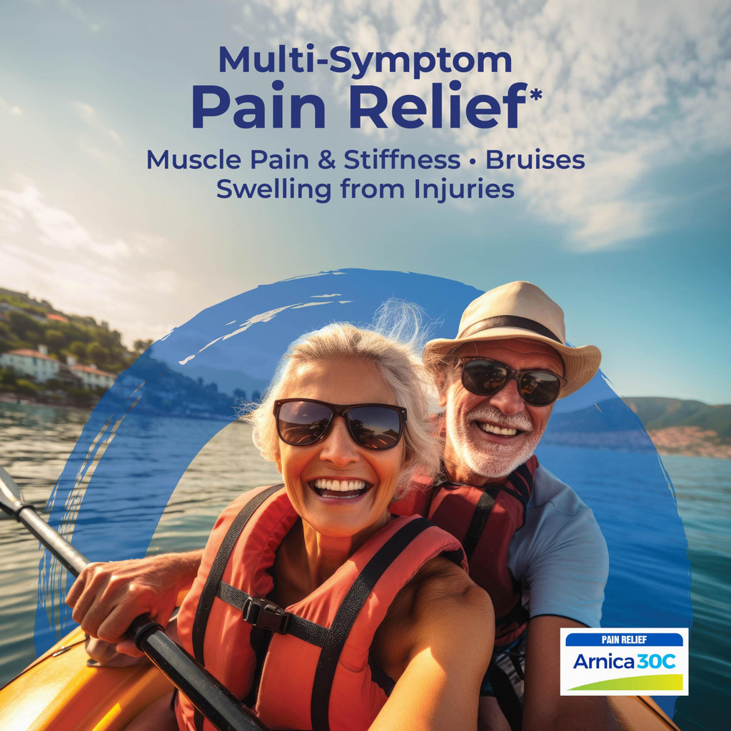 Boiron Arnicare Gel tube showing muscle pain relief labeling