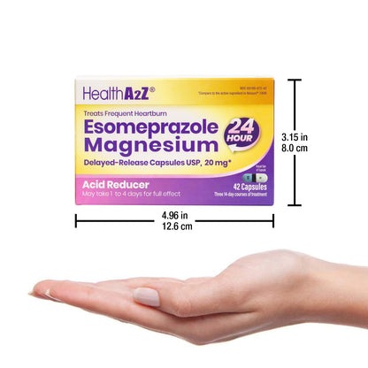 Group shot of HealthA2Z acid reducer capsule bottle