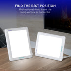 Verilux HappyLight Lucent close up of the one touch power button