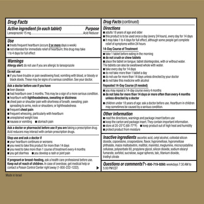 GoodSense 15mg Lansoprazole packaging details