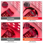 Mitoredlight therapy glasses lifestyle angle
