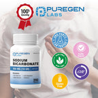 Puregen Labs 650mg sodium bicarbonate tablets nutritional information