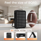 BestQool red light therapy device packaging and accessories
