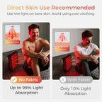 BestQool red light therapy device back support stand