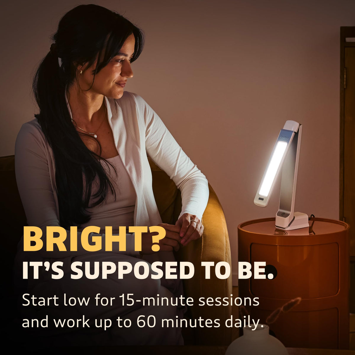 Circadian Optics Lumos 2.0 UV free lamp packaging and contents overview.