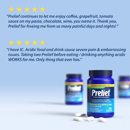 Prelief 300 count bottle for digestive health support