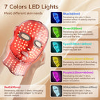 Onluky LED face mask with attached neck treatment piece