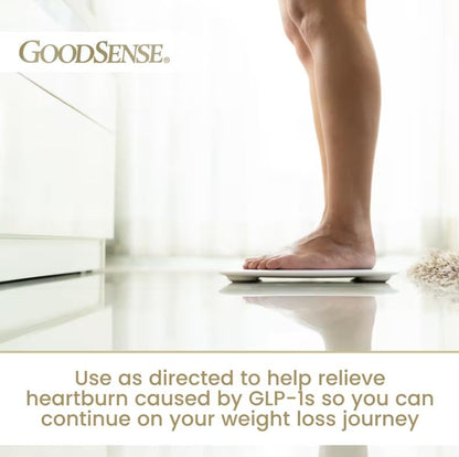 GoodSense Omeprazole tablets bottle label details