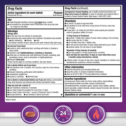 GoodSense Omeprazole packaging showing active ingredient strength
