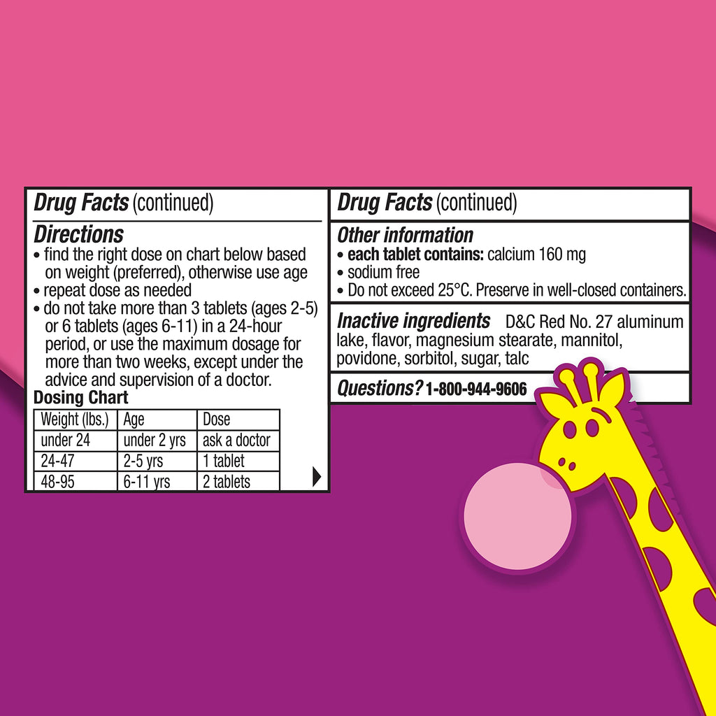 Pepto Bismol Kids chewable tablets 72 count bundle