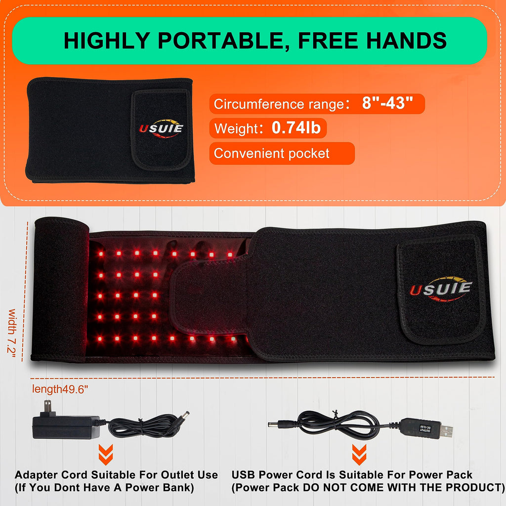 Usuie back pain relief belt control panel