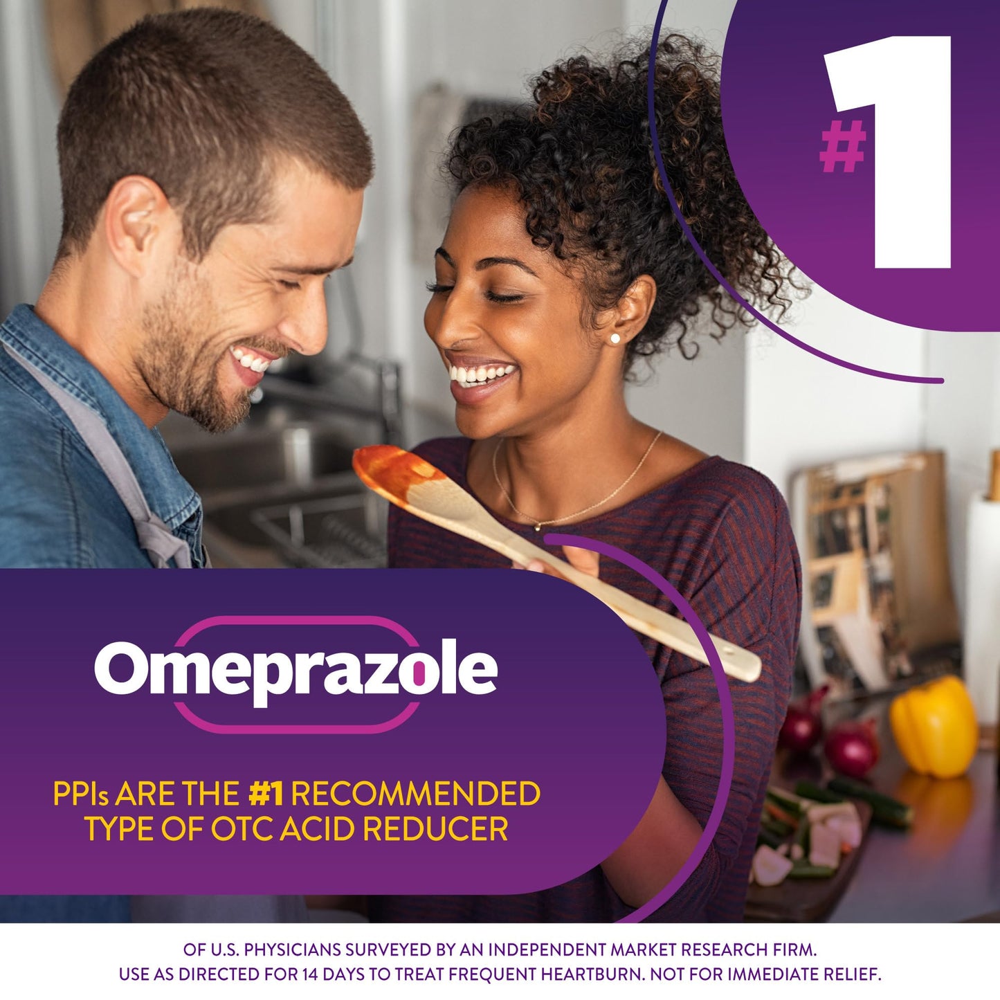 GoodSense Omeprazole 42 count box top view