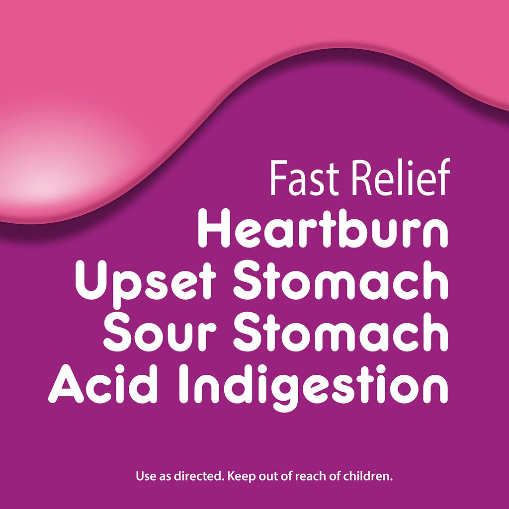 Pepto Bismol Kids antacid tablet texture and appearance