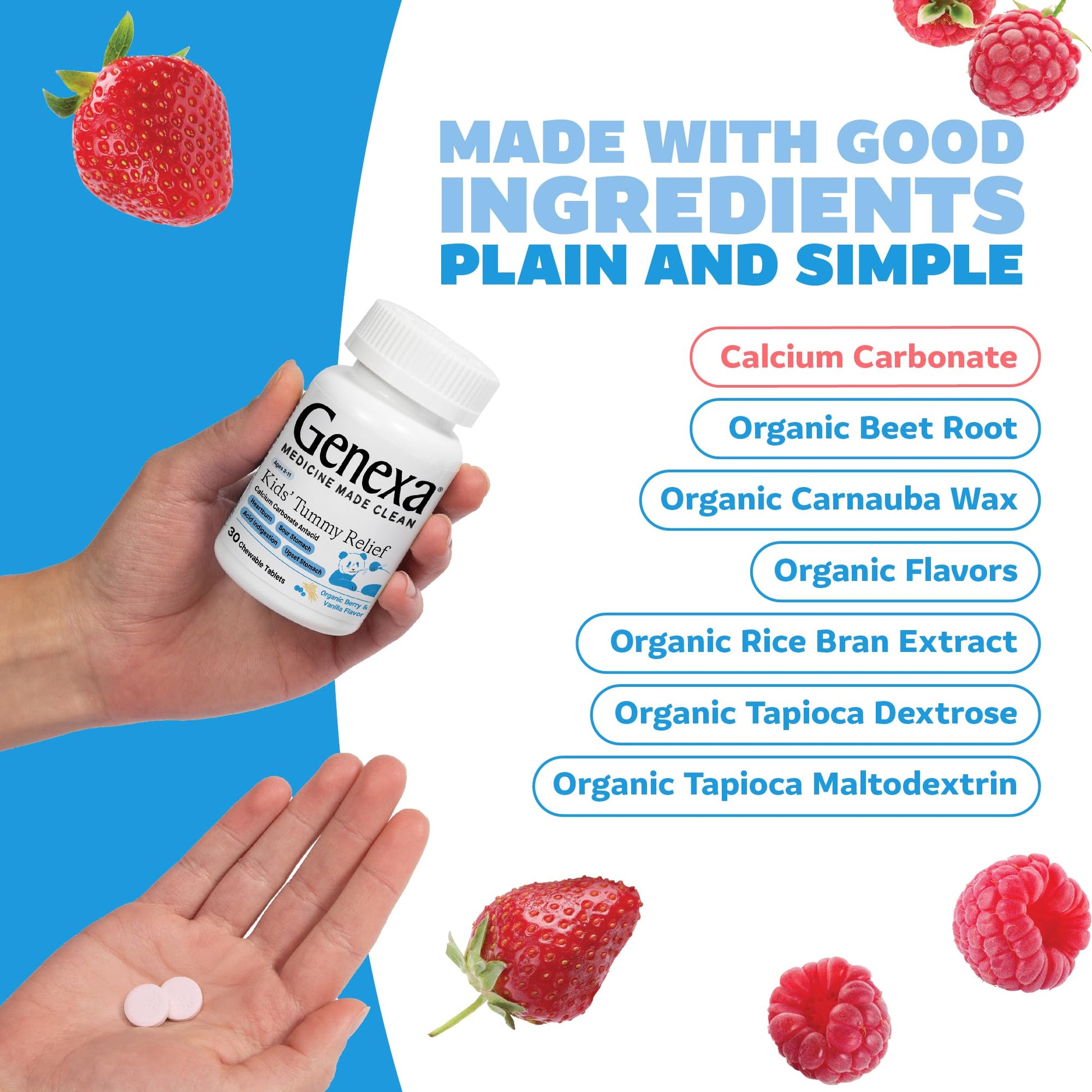 Lifestyle shot of Genexa Kids Tummy Relief for children