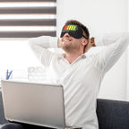 Close up of adjustable band on Ferocity sleep mask