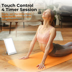 Fitfirst portable LED lamp placed on an office desk setup