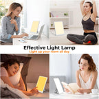 Fitfirst light therapy lamp packaging and included power adapter