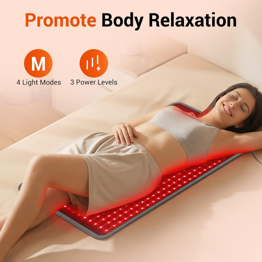Comfytemp LED wellness blanket showing lighting detail