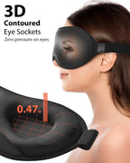 Close up of breathable memory foam material on Mabao sleep mask