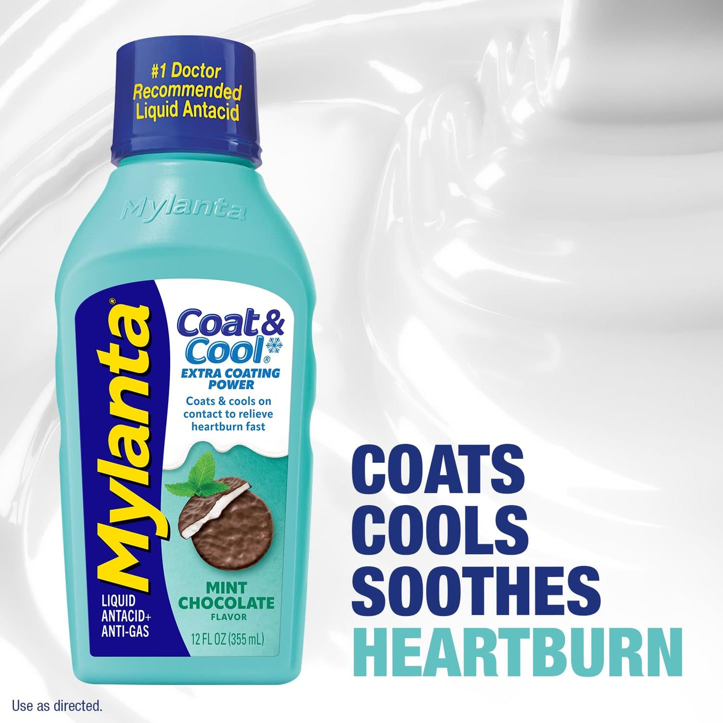 Authentic USA imported Mylanta Liquid Antacid packaging details