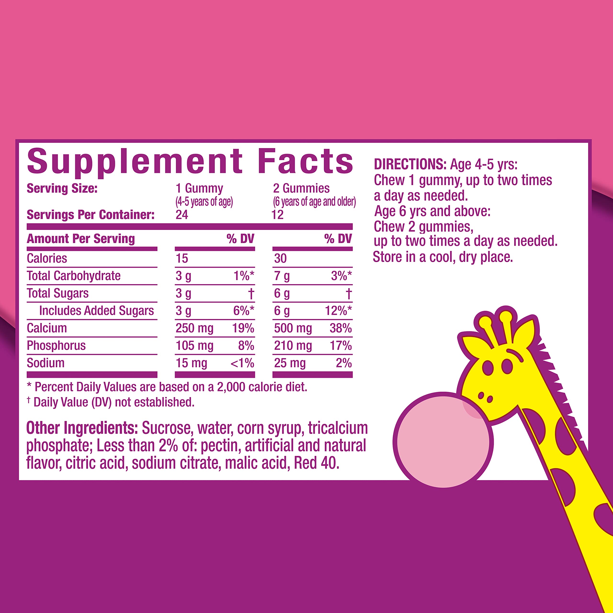 Pepto Bismol Kids Gummies bubble gum flavor packaging