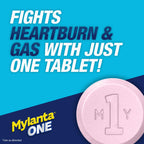 Mylanta One product box and bottle side by side