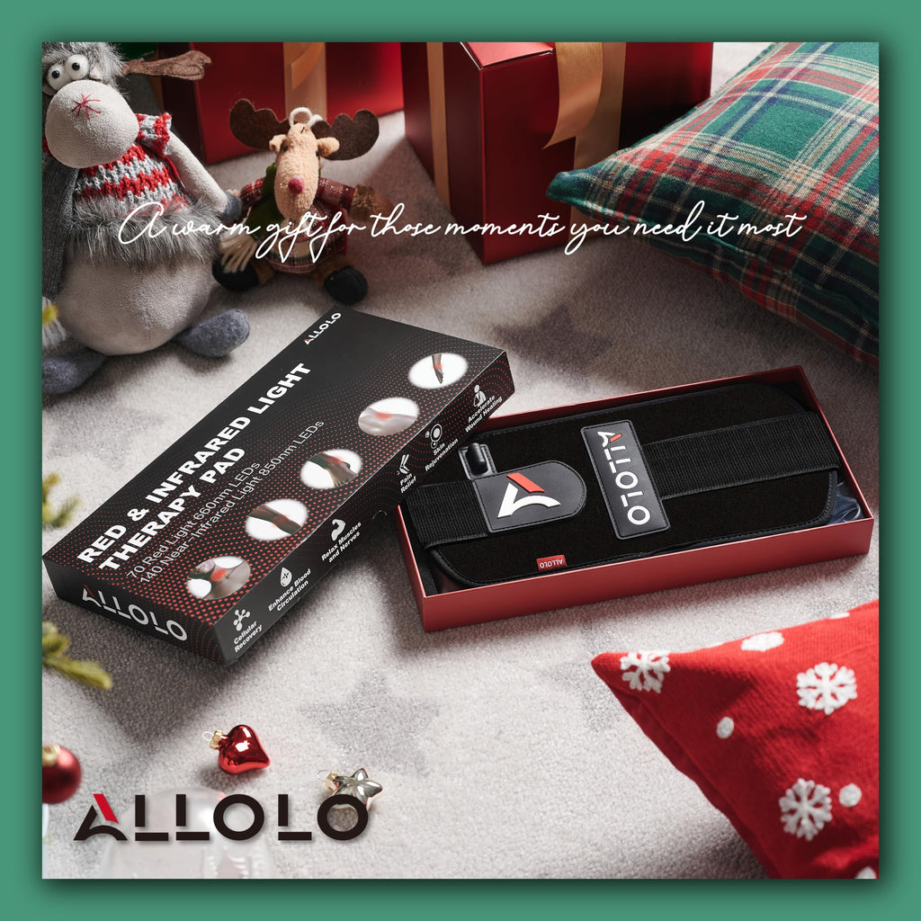 Allolo red light therapy cushion inside storage organizer