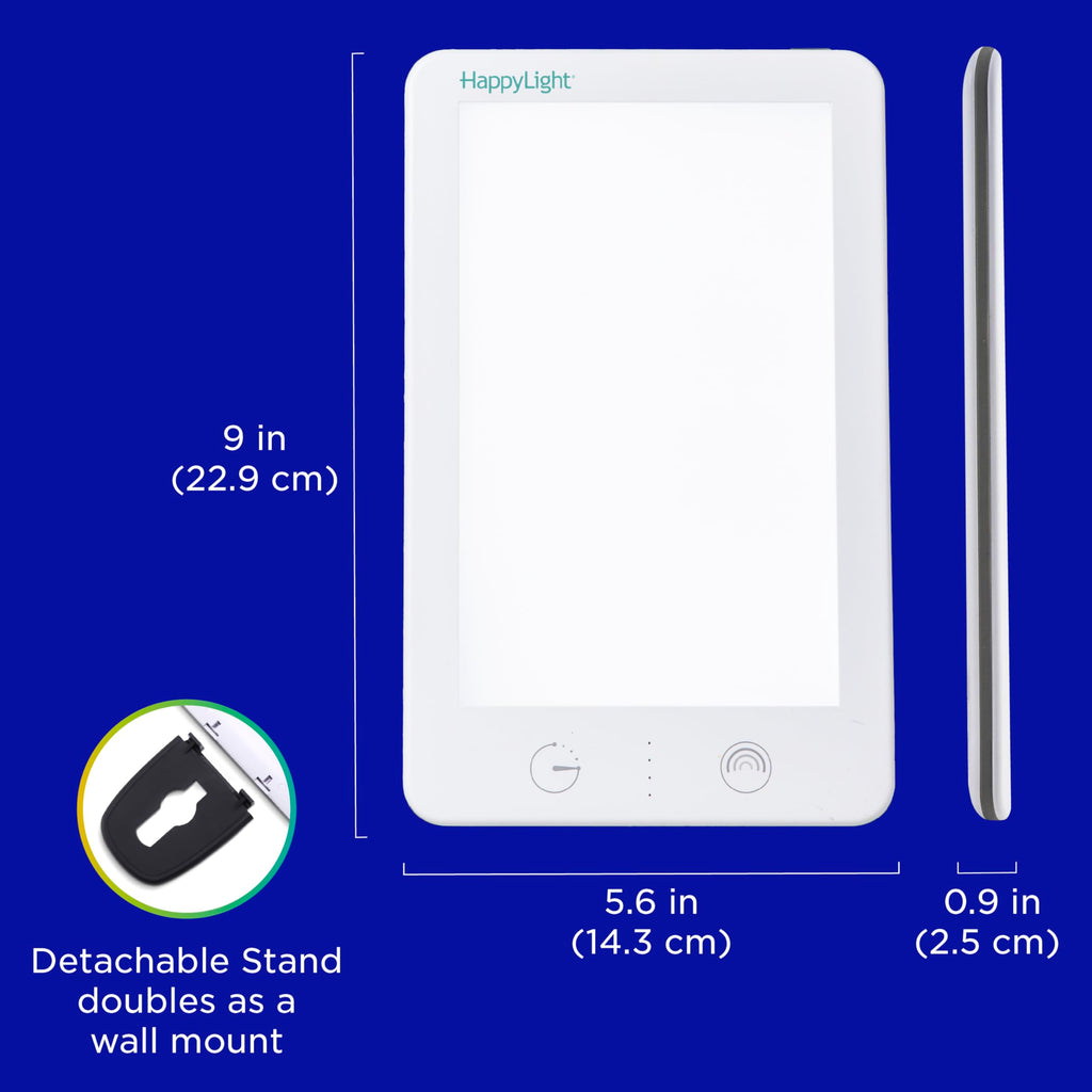 Verilux HappyLight Lumi Plus lifestyle use on office desk