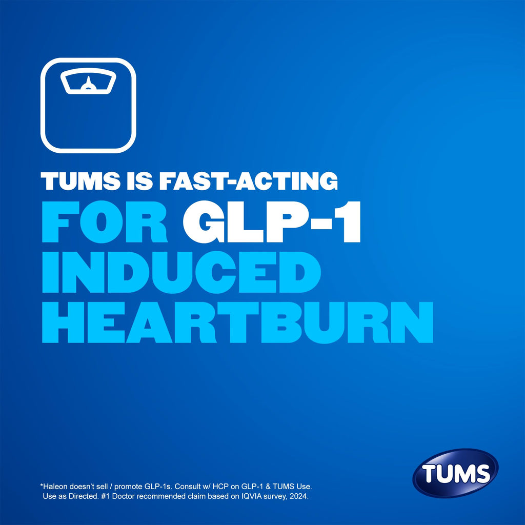 Tums Naturals ingredient information on the back label