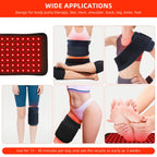 Mana LumiHeal Infrared Light Therapy Pad displaying flexible neoprene strap structure.
