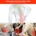 Mana LumiHeal Therapy Belt wrapped securely around a knee joint.