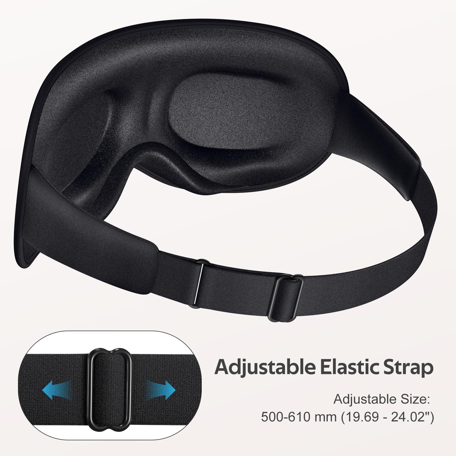 Vynix sleep mask cooling ice-silk material close up