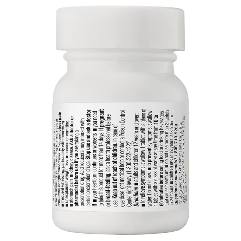 Top view of Berkley Jensen acid reducer packaging