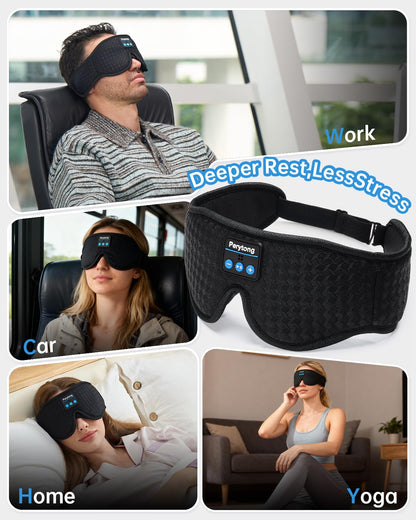 Perytong sleep mask interior fabric and cushioning details