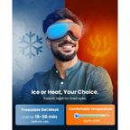 Bob and Brad EyeOasis 2 displaying heat and compression settings