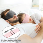 MOEASEii sleep mask being used during travel