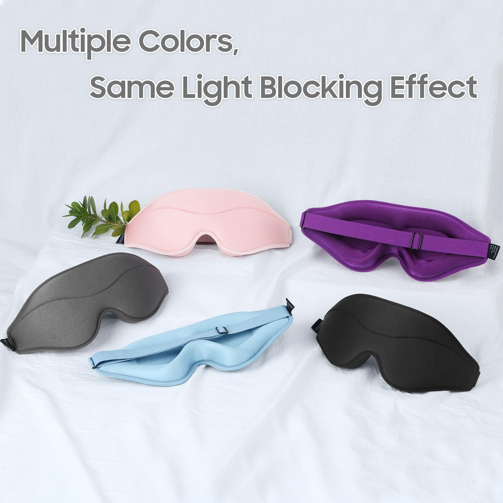 MOEASEii sleep mask next to travel accessories