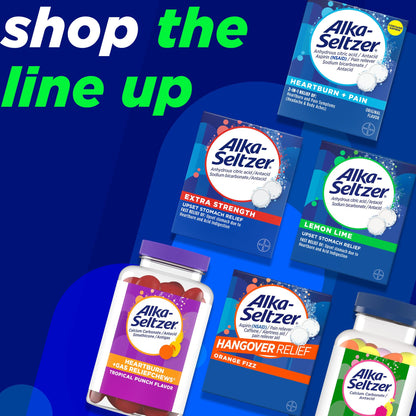 Alka-Seltzer fruit flavored antacid chews label information