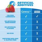 Genexa heart burn relief tablets in organic berry flavor