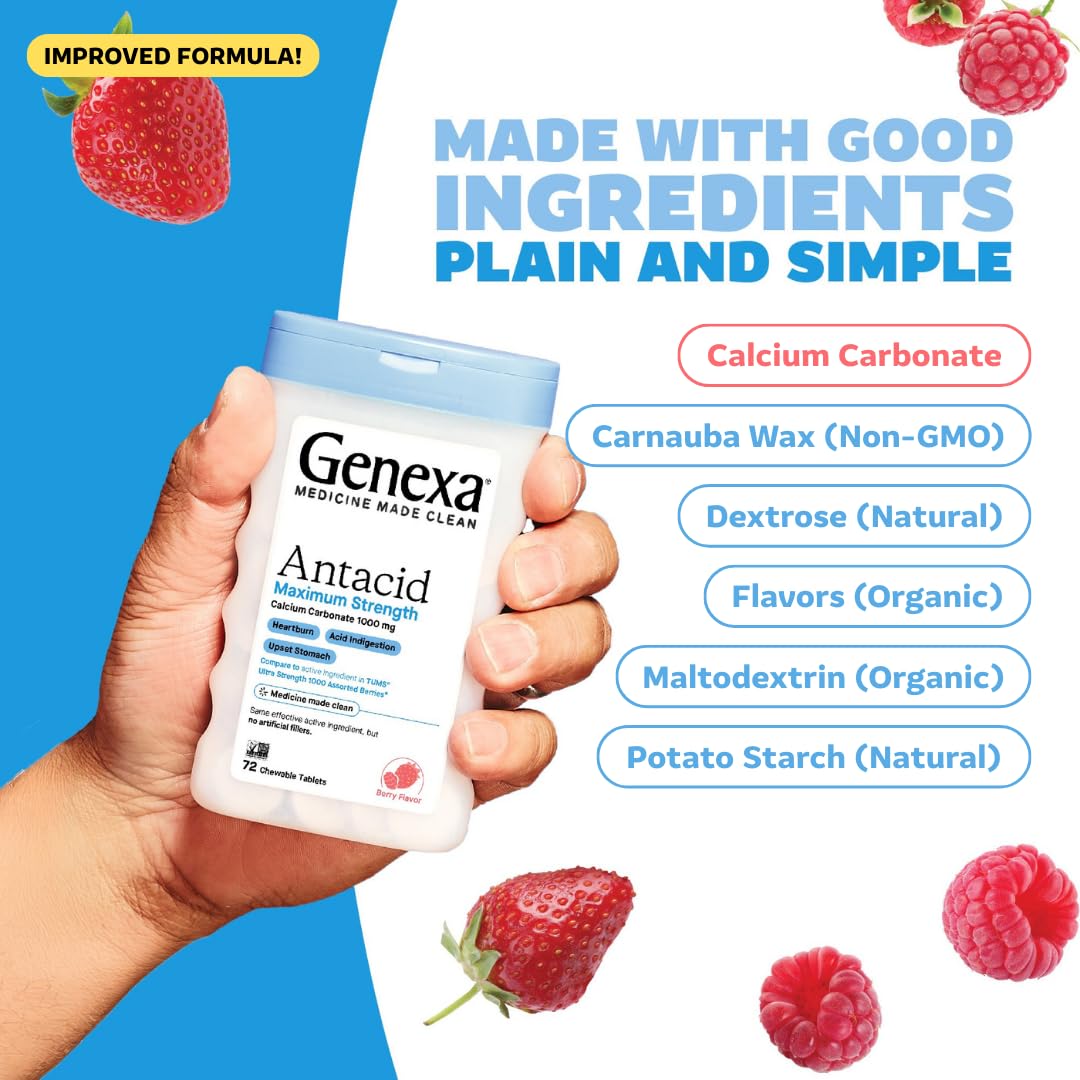 Premium imported Genexa digestive health supplement bottle