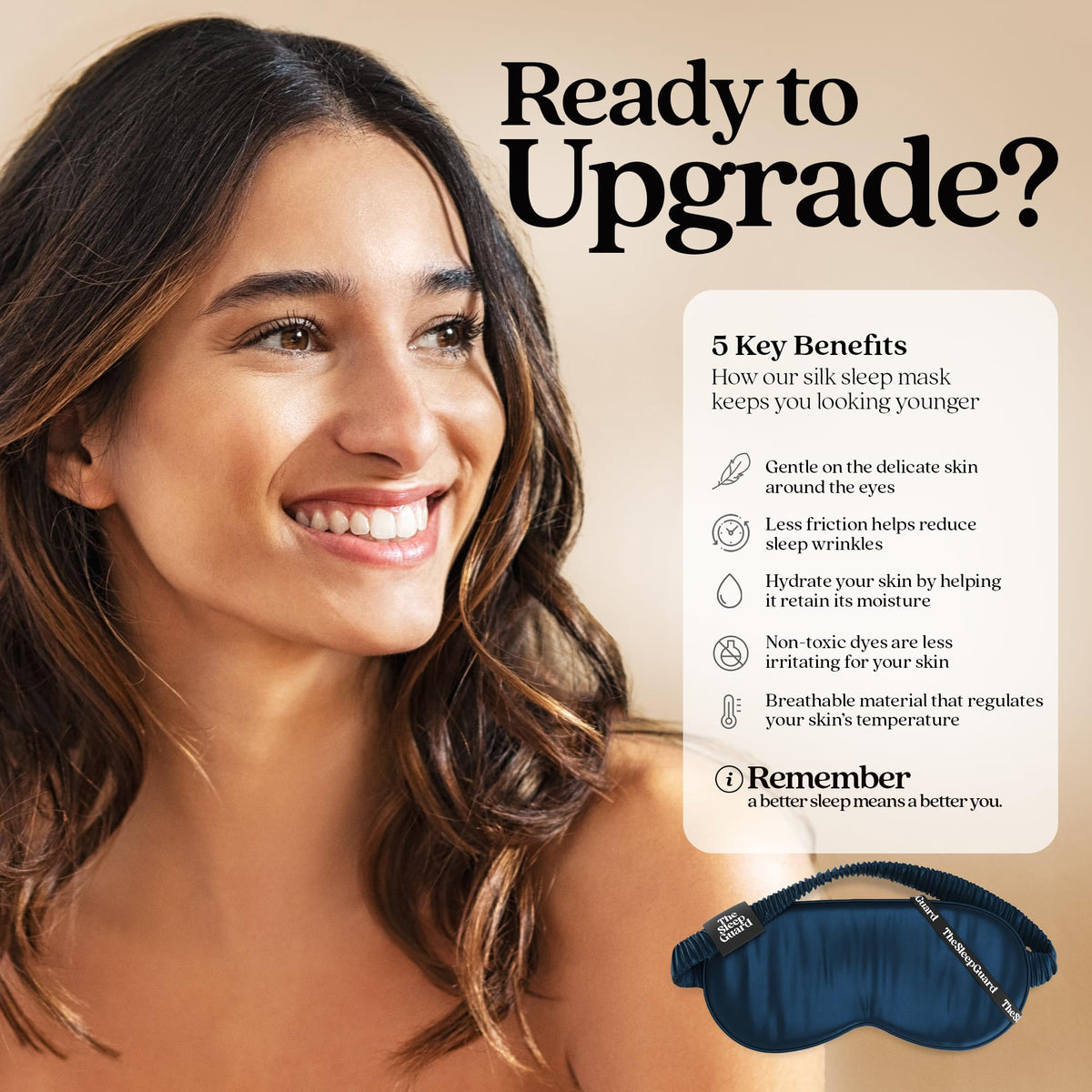 Authentic Thesleepguard sleep mask side profile