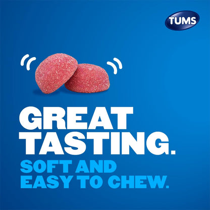 Close up of Tums Gummy Bites texture and flavor profile