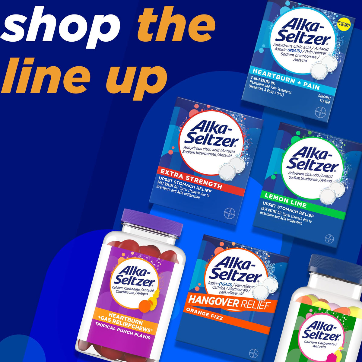 Alka-Seltzer Heartburn Plus Gas Relief Chews product branding