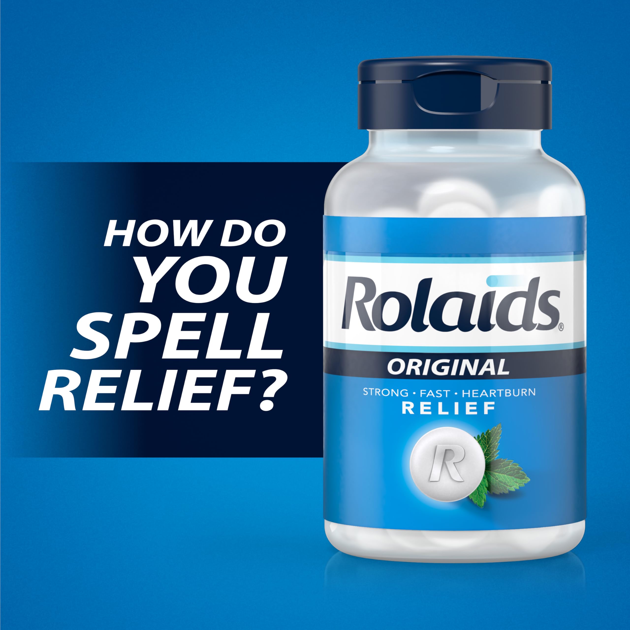 Rolaids mint chewable tablets bottle packaging