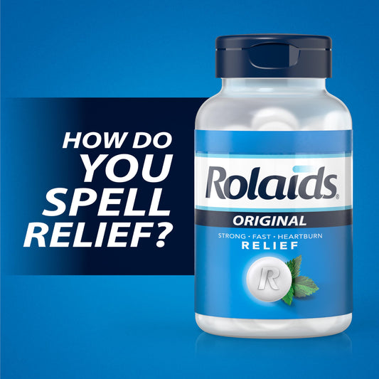 Rolaids mint chewable tablets bottle packaging