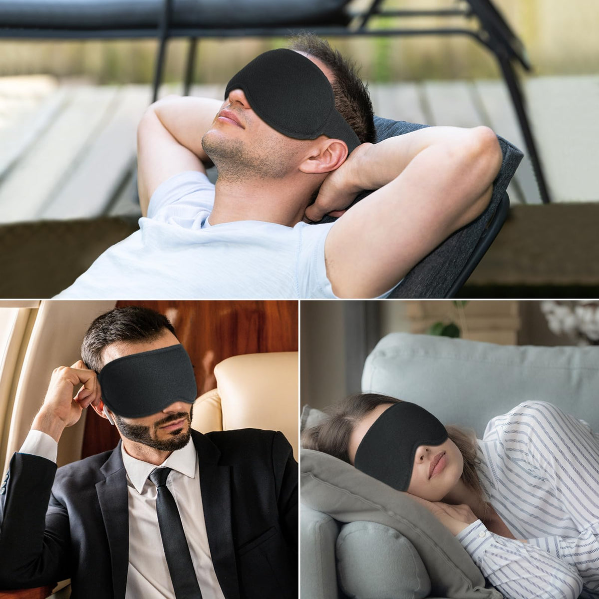 Ergonomic nose bridge design for complete darkness