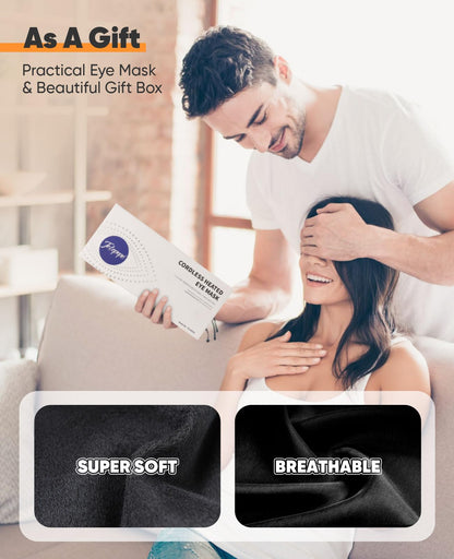 Telepepe eye mask showing the light blocking contour design for comfortable resting