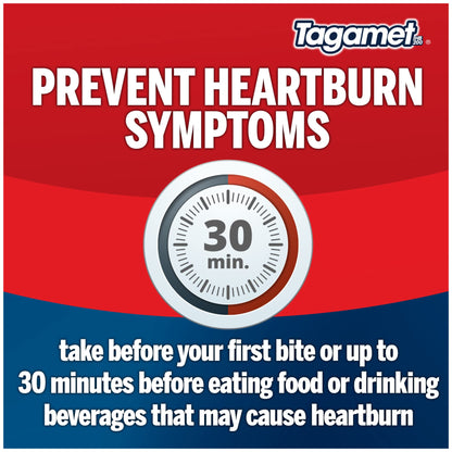 Tagamet HB heartburn relief tablets bottle top view