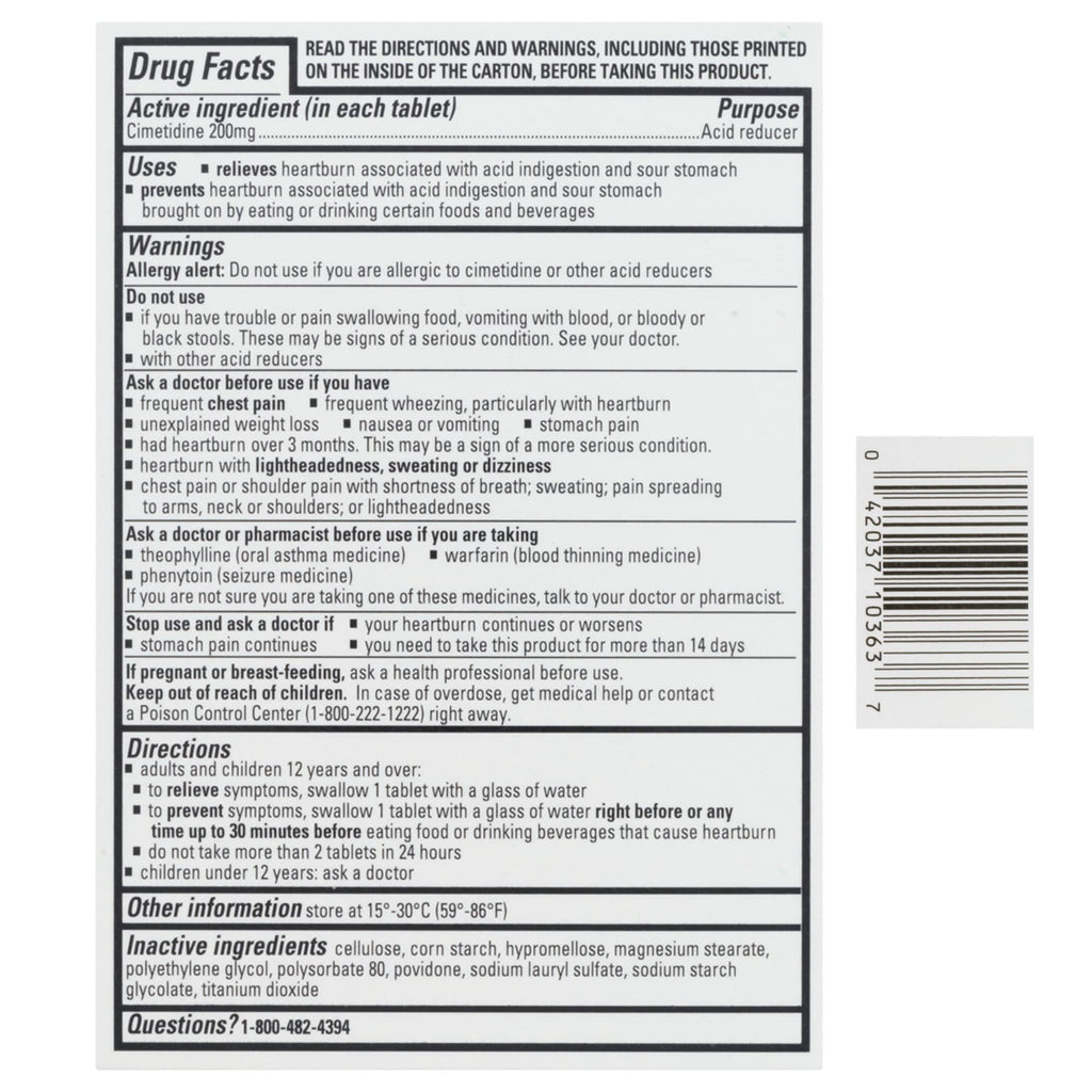 Tagamet HB 30 count bottle in retail packaging
